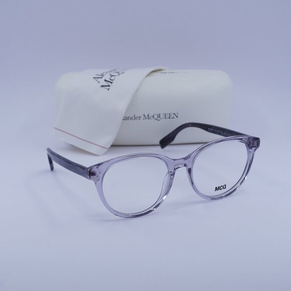 McQ by Alexander McQueen MQ0308O 007 Cat Eye Eyeglasses 52mm – Transparent Grey - Picture 1 of 9